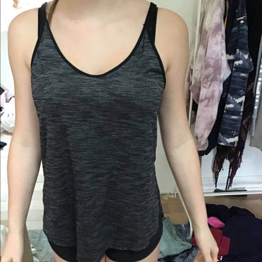 Gray lululemon tank top